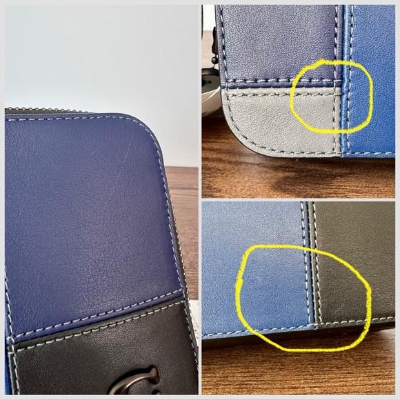 New Coach Charter Crossbody Bag 19 with Patchwork in Black Multi - Picture 10 of 10